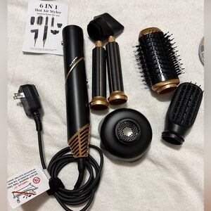 Black and Gold Hair Styling Tool Set